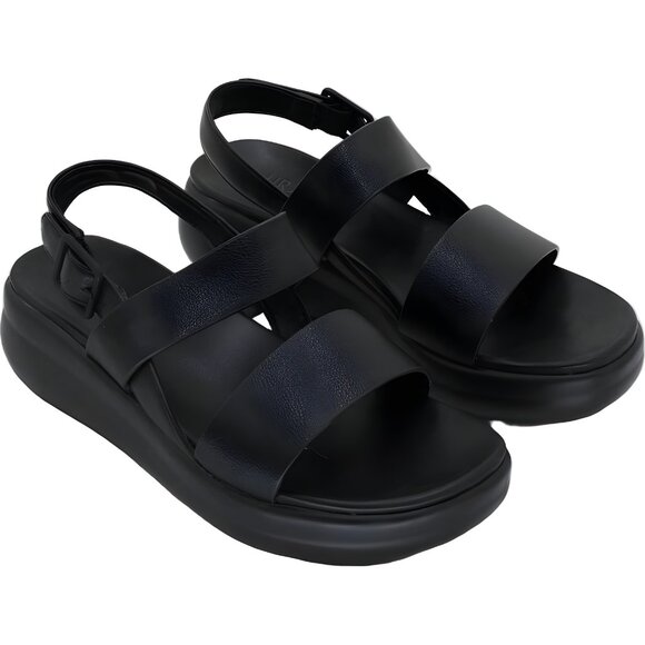 Naturalizer Coast Black Slingback Platform Sandals Strappy Women's US 9M - Picture 4 of 6